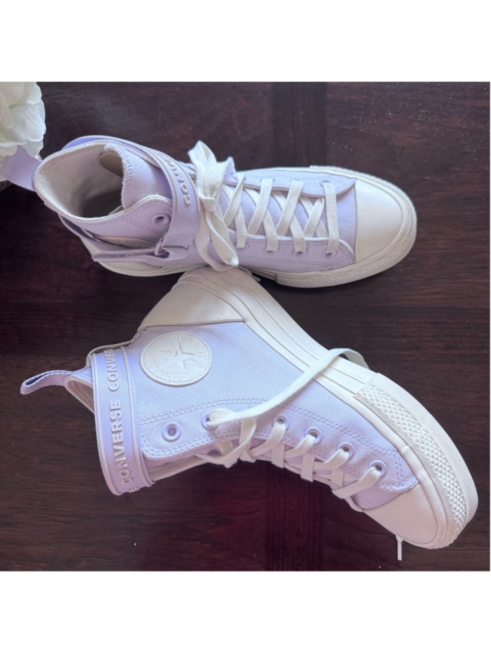 CONVERSE CHUCK TAYLOR ALL STAR LIFT PLATFORM HIGH UTILITY STRAP VAPOR VIOLET - Picture 3 of 12